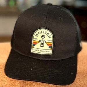Wohven Black Trucker Hat with Colorful Patch